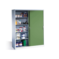CP Stahlschrank 2159-00 S10113 lichtgrau, rededagrün...