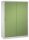 CP Stahlschrank 2159-00 S10113 lichtgrau, rededagrün 4 Fachböden 160,0 x 50,0 x 195,0 cm, aufgebaut, 1 St.