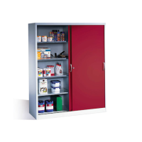 CP Stahlschrank 2159-00 S10098 lichtgrau, rubinrot 4...