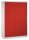 CP Stahlschrank 2159-00 S10098 lichtgrau, rubinrot 4 Fachböden 160,0 x 50,0 x 195,0 cm, aufgebaut, 1 St.