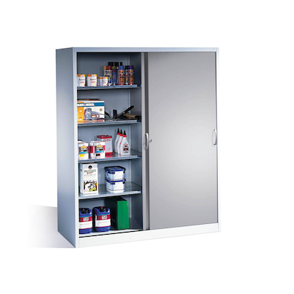 CP Stahlschrank 2169-00 S10095 lichtgrau 4 Fachböden 160,0 x 60,0 x 195,0 cm, aufgebaut, 1 St.