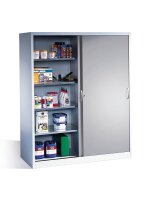 CP Stahlschrank 2169-00 S10095 lichtgrau 4 Fachböden...