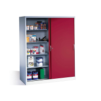 CP Stahlschrank 2169-00 S10097 lichtgrau, rubinrot 4...