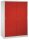 CP Stahlschrank 2169-00 S10097 lichtgrau, rubinrot 4 Fachböden 160,0 x 60,0 x 195,0 cm, aufgebaut, 1 St.