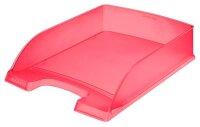 LEITZ Briefablage Plus 52270026 rot-transparent DIN A4, 1...