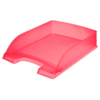 LEITZ Briefablage Plus 52270026 rot-transparent DIN A4, 1 St.