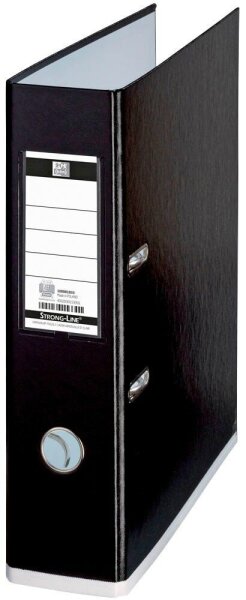 OXFORD myColour Strong-Line Ordner schwarz Kunststoff 8,0 cm DIN A4, 1 St.