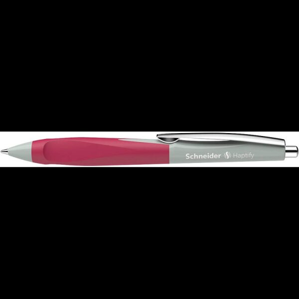 Schneider Kugelschreiber Haptify salbei grau/magenta, Schreibfarbe: blau, 1 St.