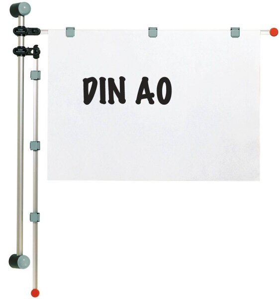 MAUL Planhalter DIN A0 silber Wandmontage, 1 St.