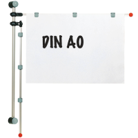 MAUL Planhalter DIN A0 silber Wandmontage, 1 St.