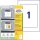 AVERY Zweckform Träger-Etiketten  8003-5 weiß 160,0 x 220,0 mm, 5 Blatt