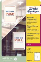 AVERY Zweckform Hinterglasaufkleber L9001-10 weiß...