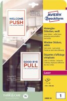 AVERY Zweckform Hinterglasaufkleber L9002-10 weiß...