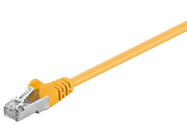goobay RJ-45 Netzwerkkabel 5,0 m gelb bis zu 1,00 Gbit/Sek. bis zu 100 MHz, 1 St.