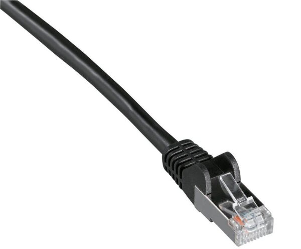 goobay RJ-45 Netzwerkkabel 5,0 m schwarz bis zu 1,00 Gbit/Sek. bis zu 100 MHz, 1 St.