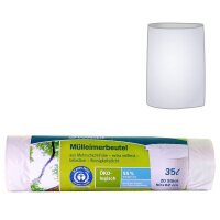 Secolan® Müllbeutel 35,0 l weiß 25,0...