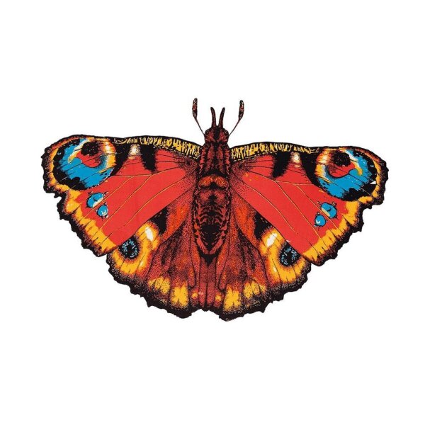 Günther® Flugdrachen Pfauenauge-Schmetterling mehrfarbig, 1 St.