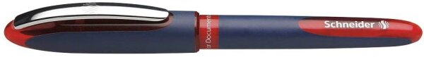 Schneider One Business Tintenroller rot/schwarz 0,6 mm, Schreibfarbe: rot, 1 St.