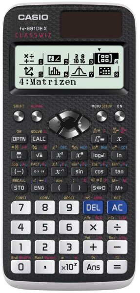 CASIO FX-991DE X Wissenschaftlicher Taschenrechner schwarz