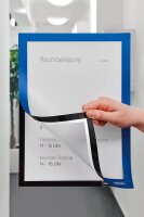 magnetoplan Magnetrahmen selbstklebend Magnetofix  blau A4, 2 St.