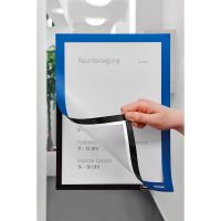 magnetoplan Magnetrahmen selbstklebend Magnetofix  blau A4, 2 St.