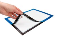 magnetoplan Magnetrahmen selbstklebend Magnetofix  blau A4, 2 St.
