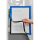 magnetoplan Magnetrahmen selbstklebend Magnetofix  blau A4, 2 St.