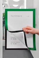 magnetoplan Magnetrahmen selbstklebend Magnetofix  grün A4, 2 St.