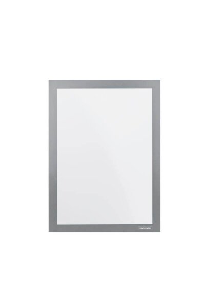 magnetoplan Magnetrahmen selbstklebend Magnetofix  grau A4, 2 St.
