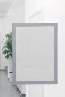 magnetoplan Magnetrahmen selbstklebend Magnetofix  grau A4, 2 St.