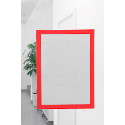 magnetoplan Magnetrahmen selbstklebend Magnetofix  rot A4, 2 St.