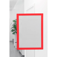 magnetoplan Magnetrahmen selbstklebend Magnetofix  rot...