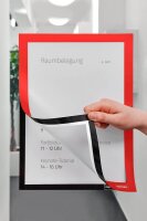 magnetoplan Magnetrahmen selbstklebend Magnetofix  rot A4, 2 St.