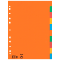 bene Ordnerregister DIN A4 Vollformat blanko farbig...