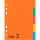 bene Ordnerregister DIN A5 Vollformat blanko farbig 5-teilig, 5 Satz