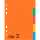 bene Ordnerregister DIN A5 Vollformat blanko farbig 5-teilig, 5 Satz