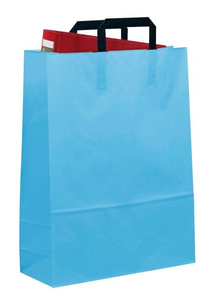 VP Papier-Tragetaschen aquamarin 32,0 x 42,0 cm, 50 St.