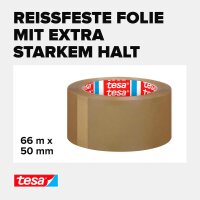 tesa Packband tesapack® Ultra Strong Recycled braun 50,0 mm x 66,0 m 1 Rolle
