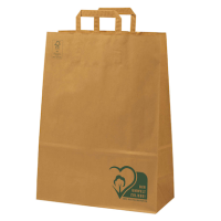 VP Papier-Tragetaschen braun 32,0 x 42,0 cm, 50 St.