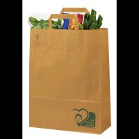 VP Papier-Tragetaschen braun 32,0 x 42,0 cm, 50 St.