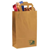 VP Papier-Tragetaschen braun 22,0 x 36,0 cm, 50 St.