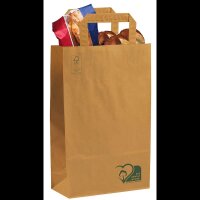 VP Papier-Tragetaschen braun 22,0 x 36,0 cm, 50 St.