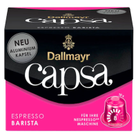 Dallmayr Capsa ESPRESSO BARISTA Kaffeekapseln, Arabica- und Robustabohnen kräftig, 10 St.