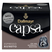 Dallmayr Capsa ESPRESSO RISTRETTO Kaffeekapseln, Arabica- und Robustabohnen kräftig, 10 St.