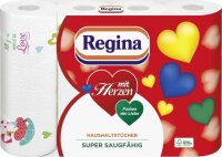 Regina Küchenrollen mit Herzen 3-lagig, 4 Rollen