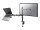 Neomounts Laptop-Monitor-Halterung FPMA-D550NOTEBOOK schwarz für 1 Monitor und 1 Notebook, Tischklemme, Tischbohrung