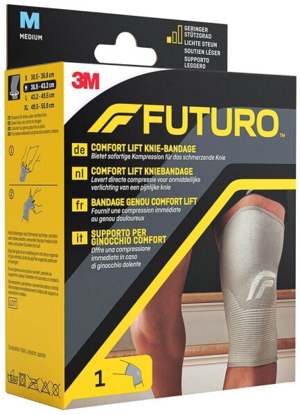 FUTURO™ Kniebandage Comfort Lift 76587DABI, Gr. M grau 36,8-43,2 cm, 1 St.