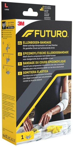 FUTURO™ Ellenbogenbandage 47863DABI, Gr. L grau 27,9-30,5 cm, 1 St.