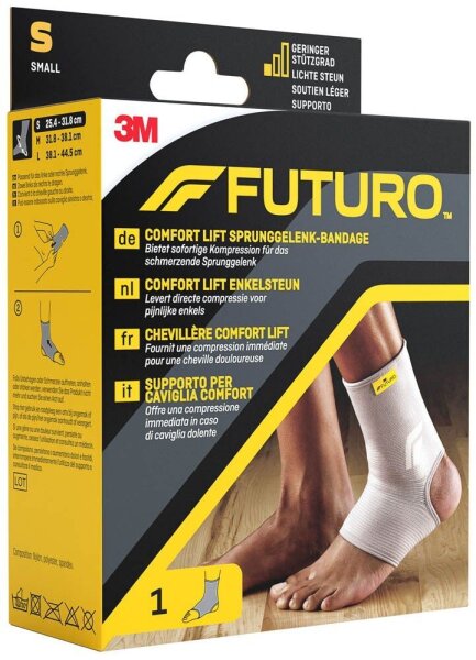 FUTURO™ Sprunggelenkbandage Comfort Lift 76581DABI, Gr. S grau 25,4-31,8 cm, 1 St.