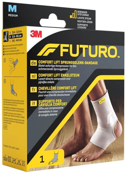 FUTURO™ Sprunggelenkbandage Comfort Lift 76582DABI, Gr. M grau 31,8-38,1 cm, 1 St.